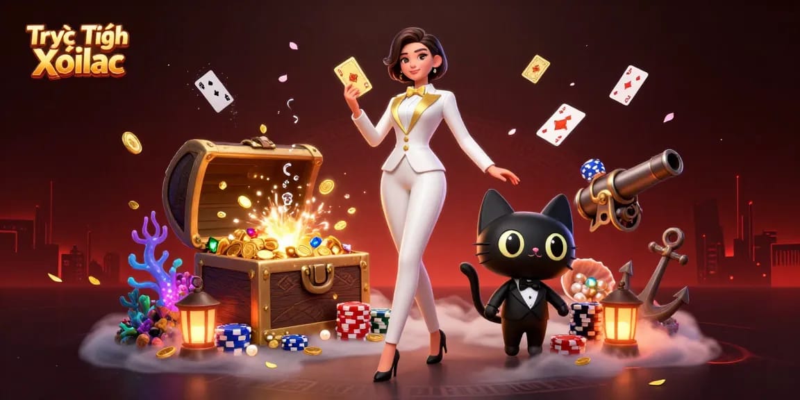 Experience the excitement of Trực Tiếp Xoilac with this immersive 3D gaming illustration.