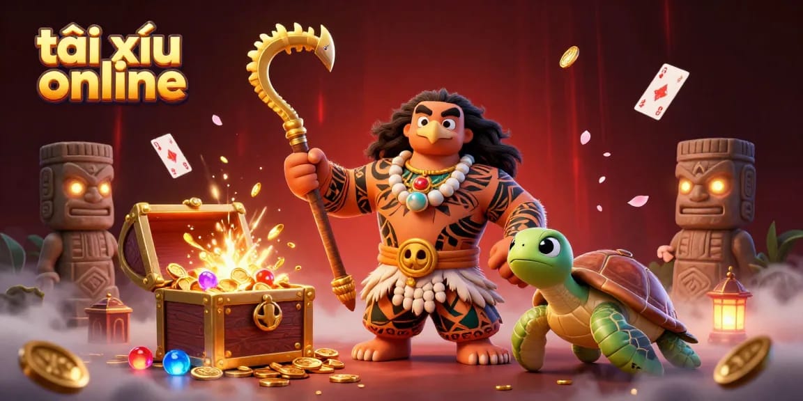 Experience exciting tài xỉu online gaming with a vibrant 3D illustration showcasing thrilling elements.