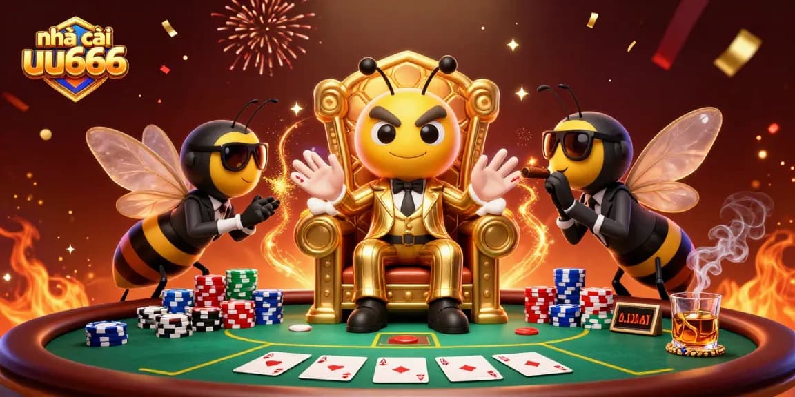Experience the excitement at nhà cái uu666 with a vibrant poker scene featuring a bustling mob atmosphere.