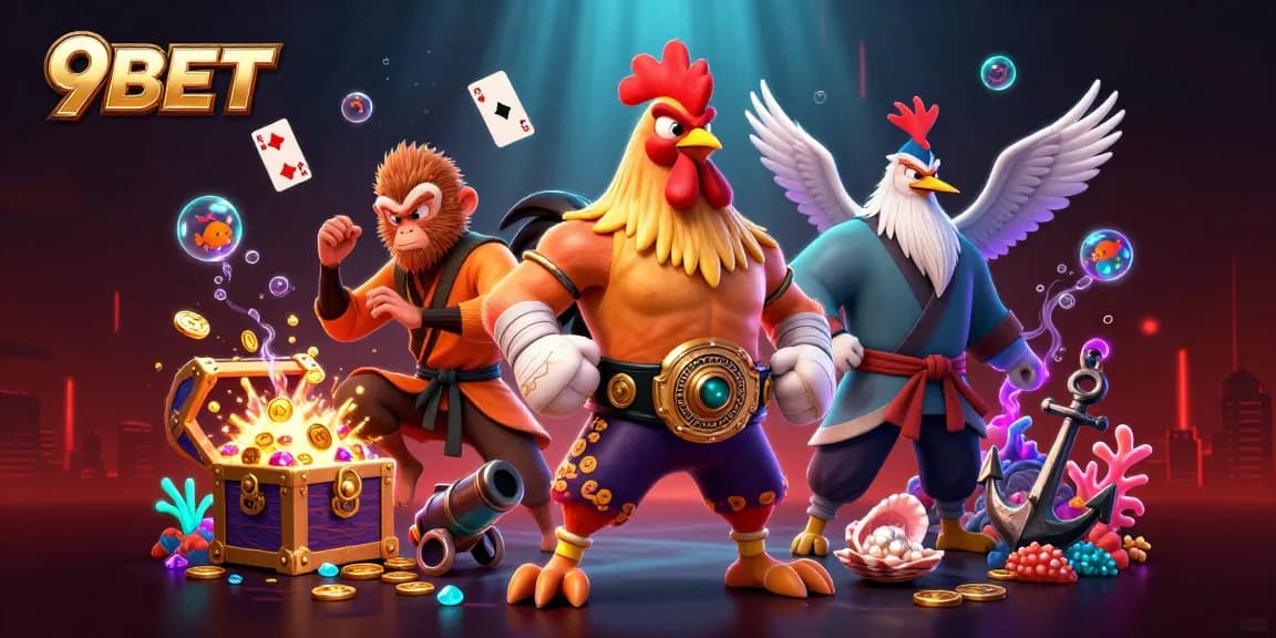 Engage in thrilling gameplay with 9BET's vibrant casino adventure featuring dynamic characters and rich gaming elements.