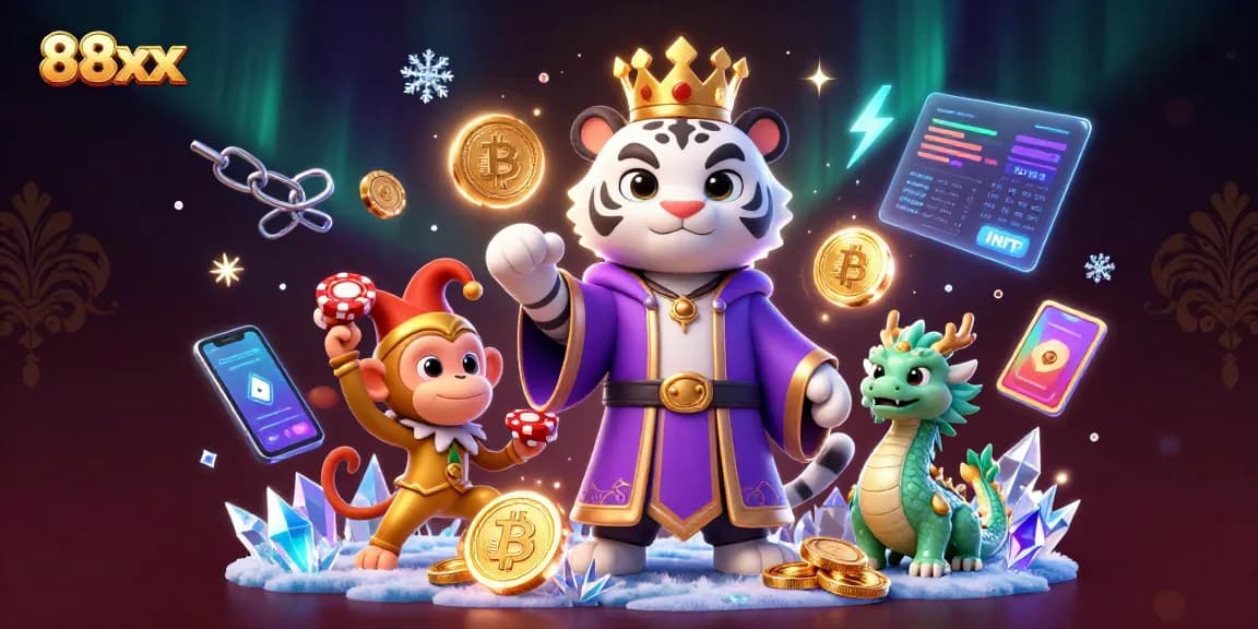 Experience thrilling gameplay at 88xx with elegant characters and rich casino elements in a vibrant setting.