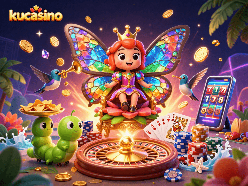 Experience exhilarating gaming thrill at kucasino with vibrant characters and engaging casino elements.