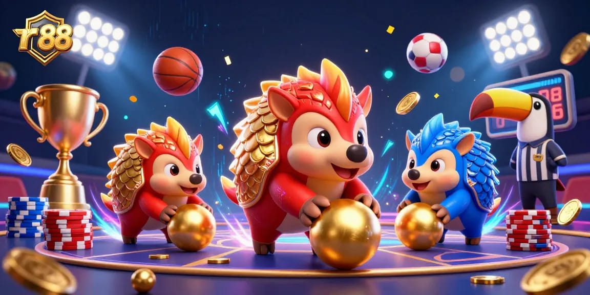 Experience the thrill of rr 88's dynamic gaming with pangolins bowling through poker chips.