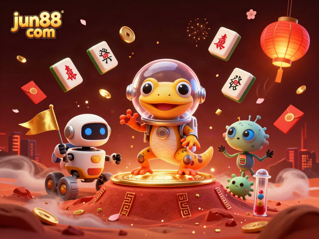 Bài chơi nổ hũ tại jun88 com thông qua hình ảnh sinh động sống động với nhân vật hoạt hình độc đáo và các yếu tố giải trí