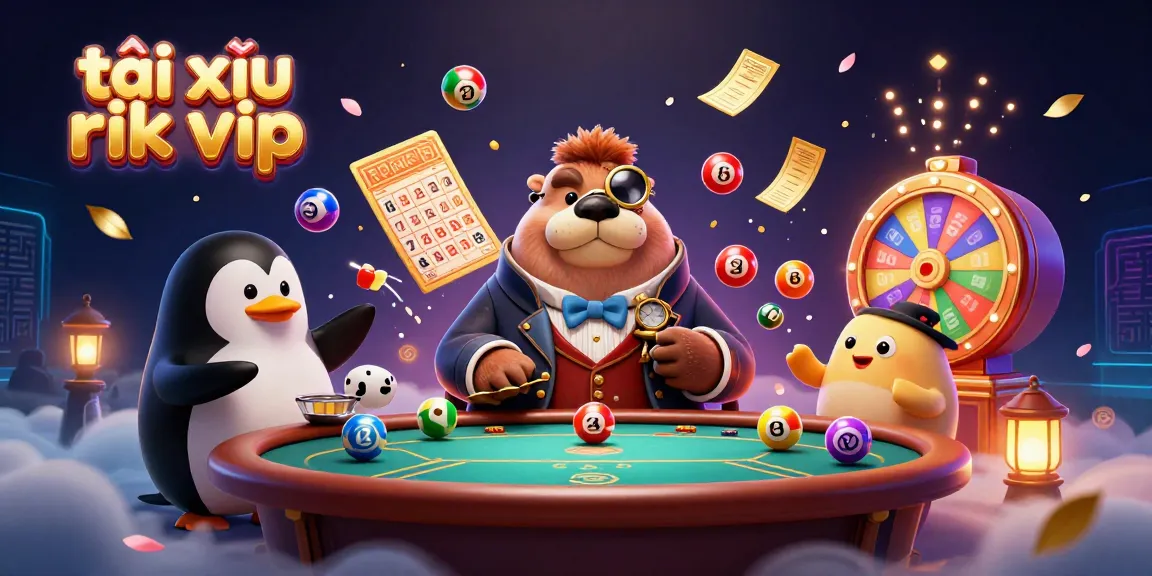 Experience the excitement of tài xỉu rik vip with animated characters at an underwater casino table.