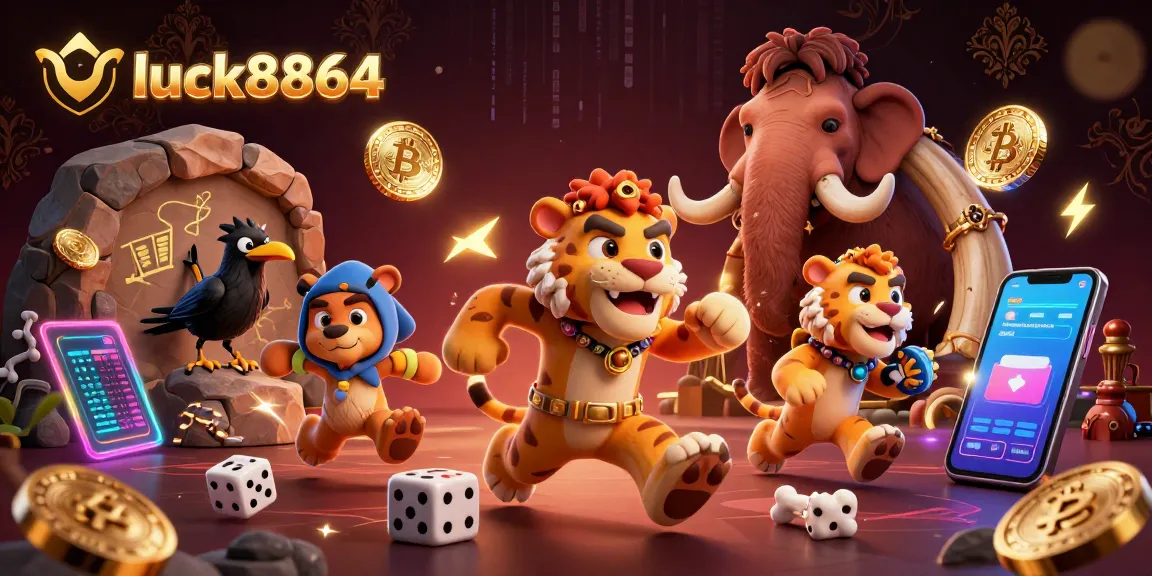 Experience the thrilling action at luck8864 with 3D caveman casino adventure featuring crypto elements.