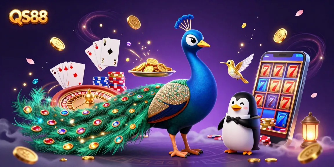 Experience thrilling gameplay at QS88 with vibrant casino elements and enchanting characters.