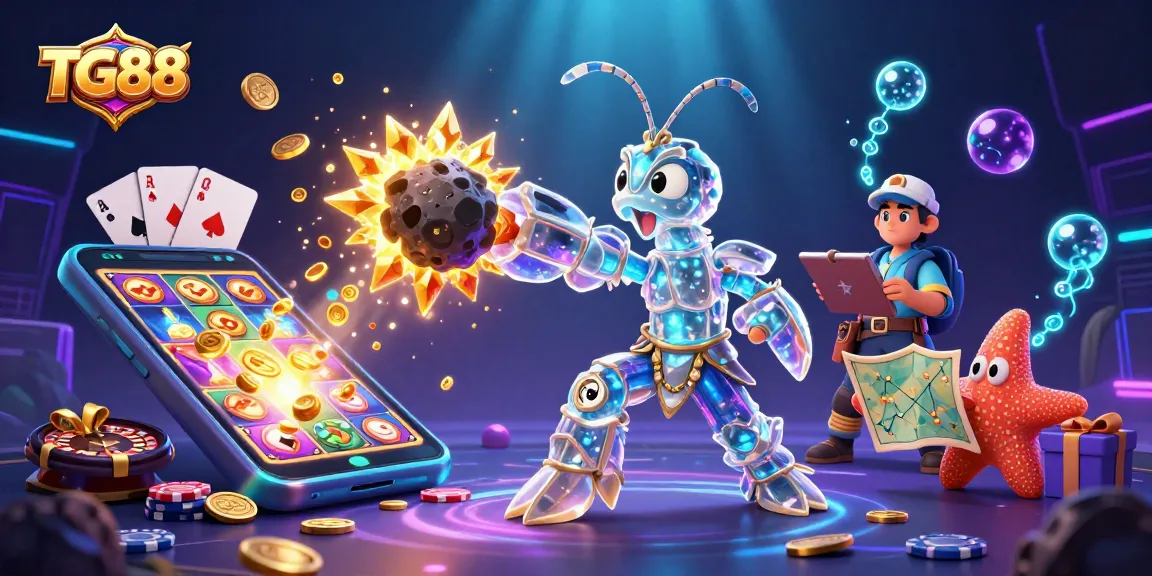 Experience winning strategies at TG88's vibrant casino with colorful gaming elements.