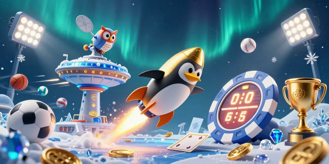 Engage with DA88's thrilling gaming adventure featuring a penguin in space and sports elements.