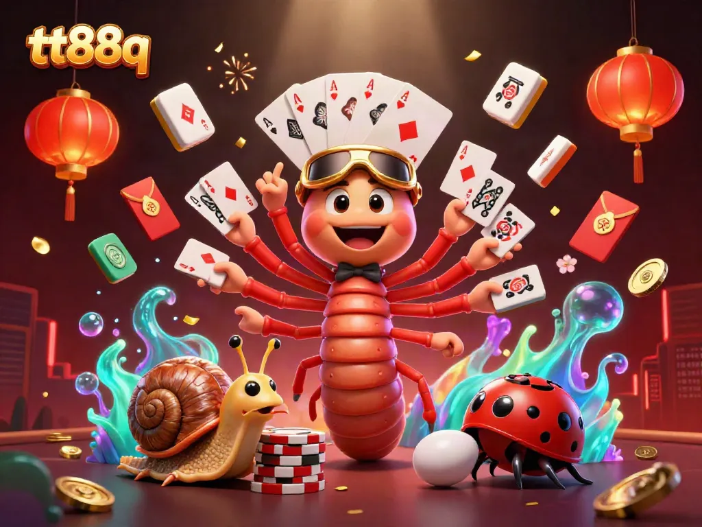 Engage in thrilling gambling at tt88q with vibrant 3D casino characters showcasing an exciting game scene.