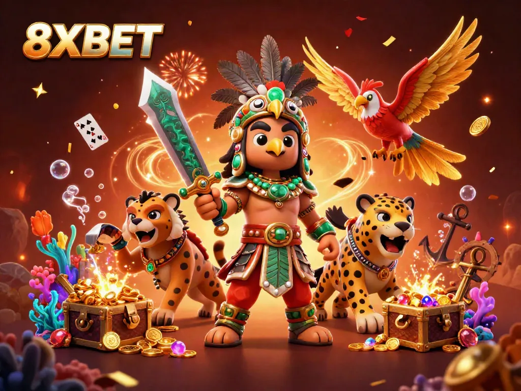Experience thrilling gaming adventures with 8XBET, featuring vibrant characters and dynamic action.
