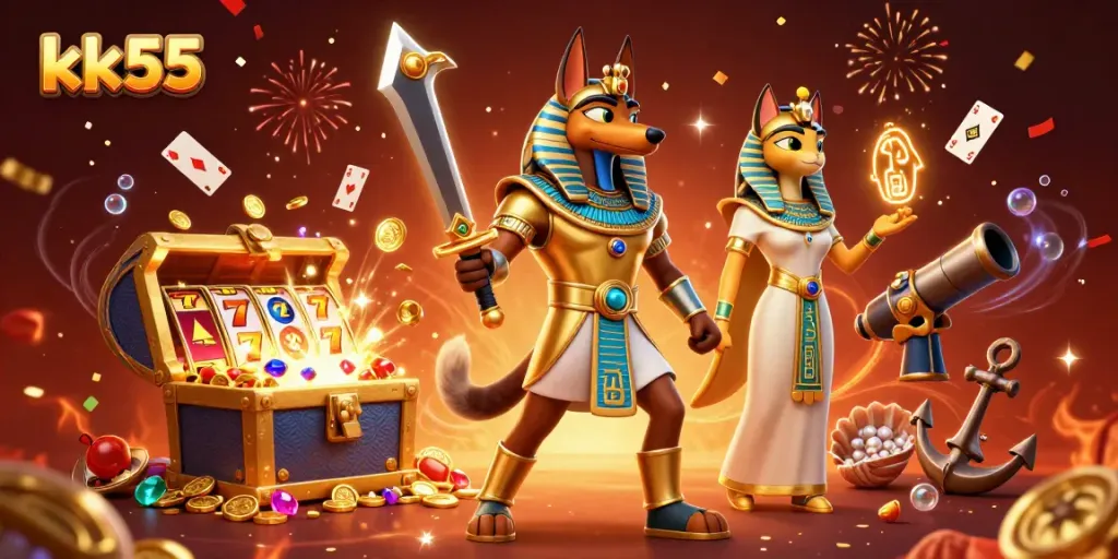 Engage with thrilling games at kk55, featuring vibrant slots and dynamic casino elements.