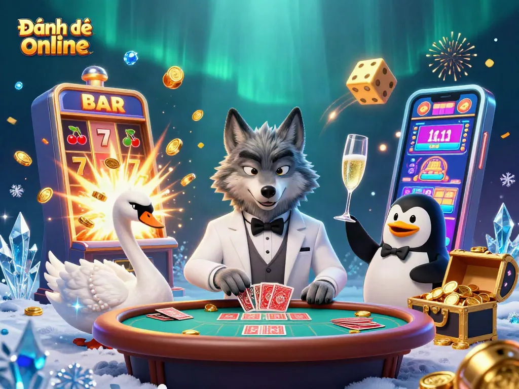 Experience thrilling Đánh đề online action with dynamic casino characters and vibrant game elements.