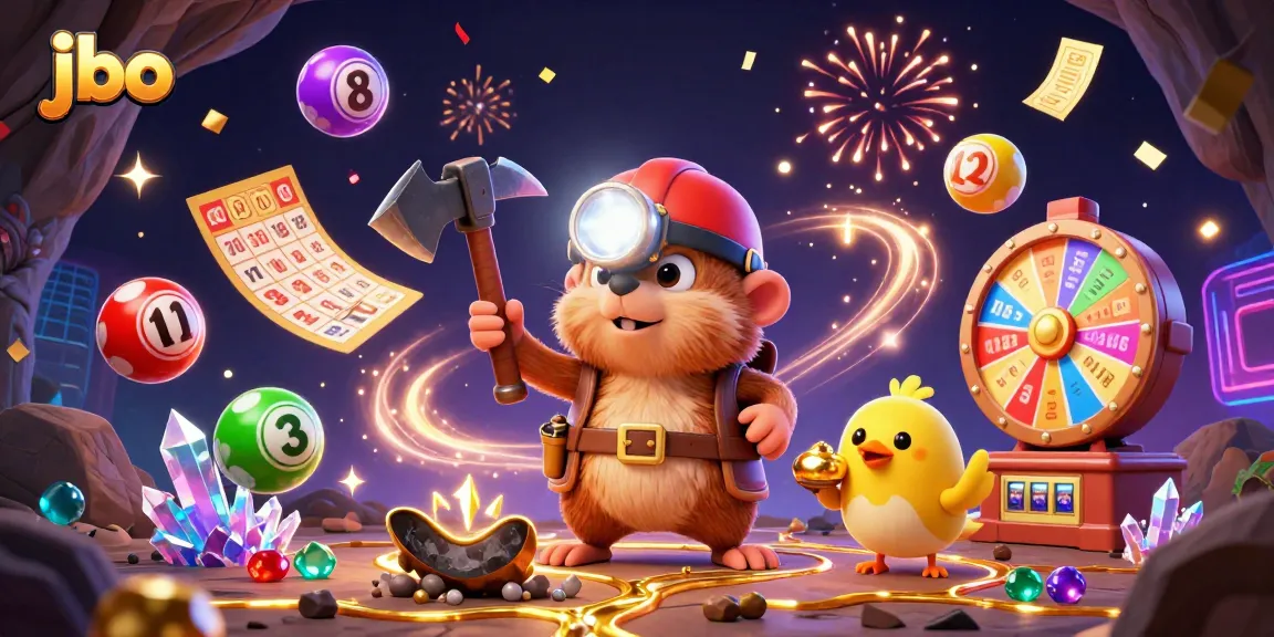 Join the excitement at jbo as a treasure hunter mole discovers gems amidst dynamic gaming elements.
