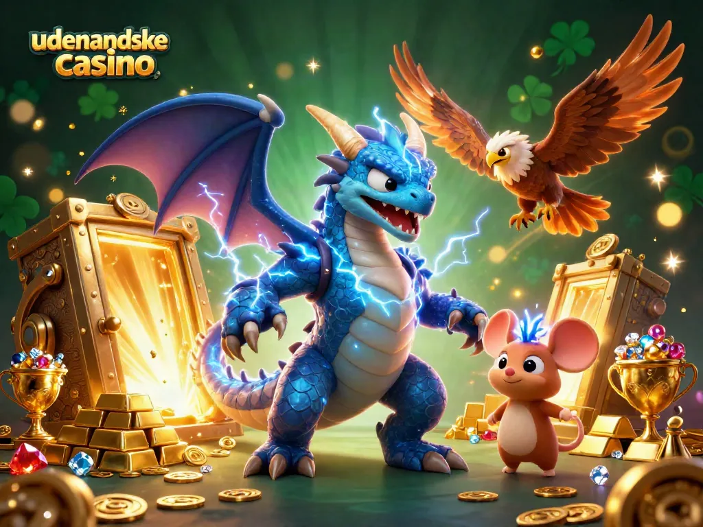 Experience the thrill of udenlandske casino with vibrant 3D characters and dazzling treasures.
