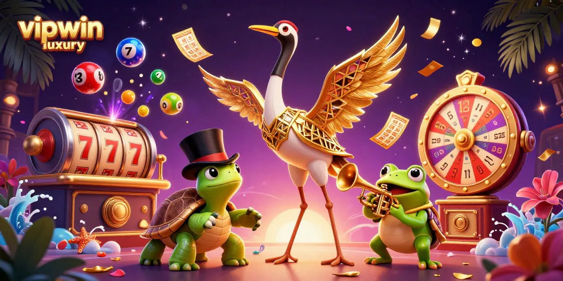 Experience the thrill of vipwin luxury in this vibrant casino illustration featuring engaging game elements.