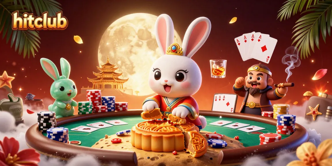 Join the hitclub casino fun with a captivating scene featuring animated characters and poker excitement.