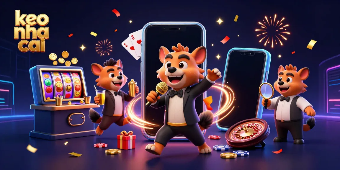 Experience keo nha cai excitement with hyenas in a vibrant casino scene filled with games and laughter.