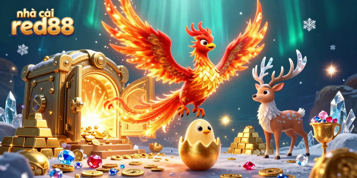 Experience the excitement of nhà cái red88 with a vibrant casino-themed illustration showcasing dynamic characters and thrilling game elements.