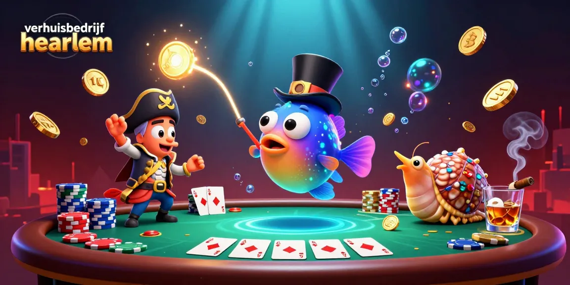 Verhuisbedrijf Haarlem: Geniet van spannende casinospellen met een 3D anglerfish en kleurrijke pokerchips.