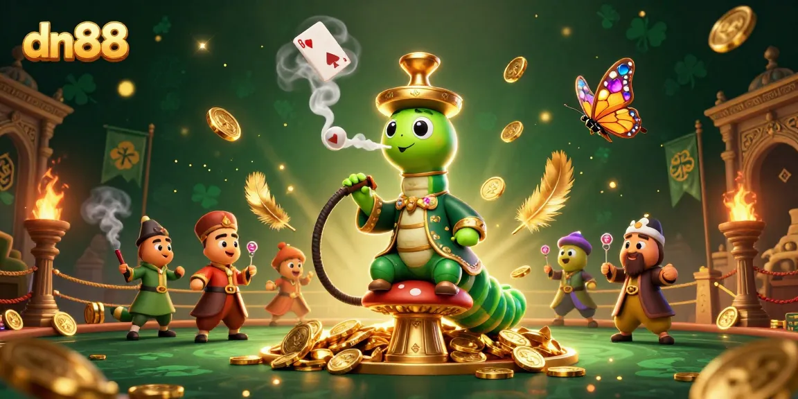 Experience exciting gameplay at dn88, featuring a vibrant 3D illustration that captures the essence of online gambling.