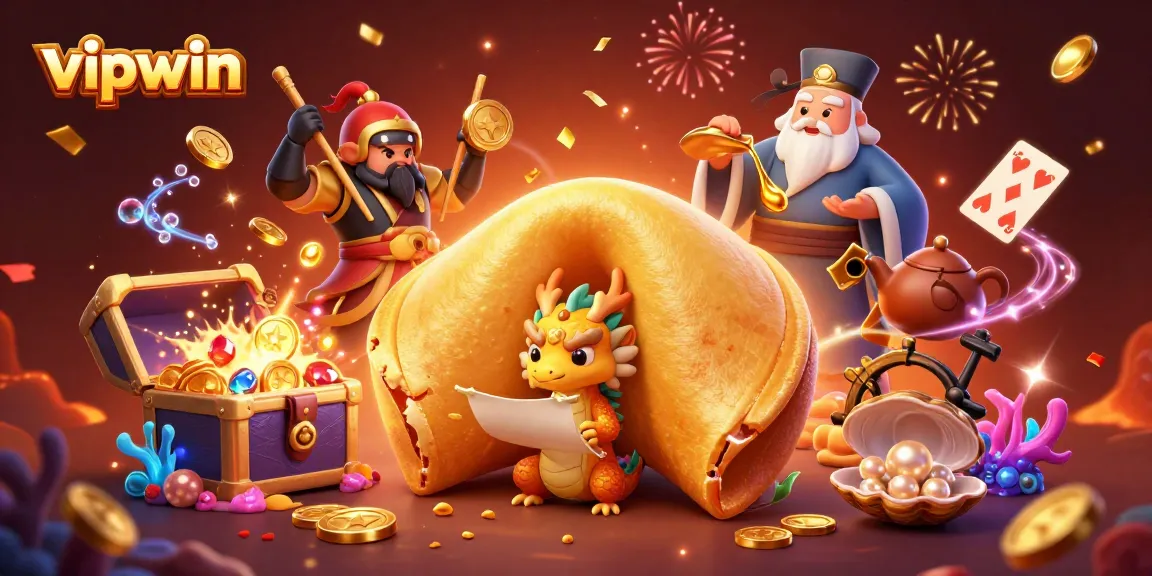 Experience the vibrant world of vipwin with golden treasures and playful characters.