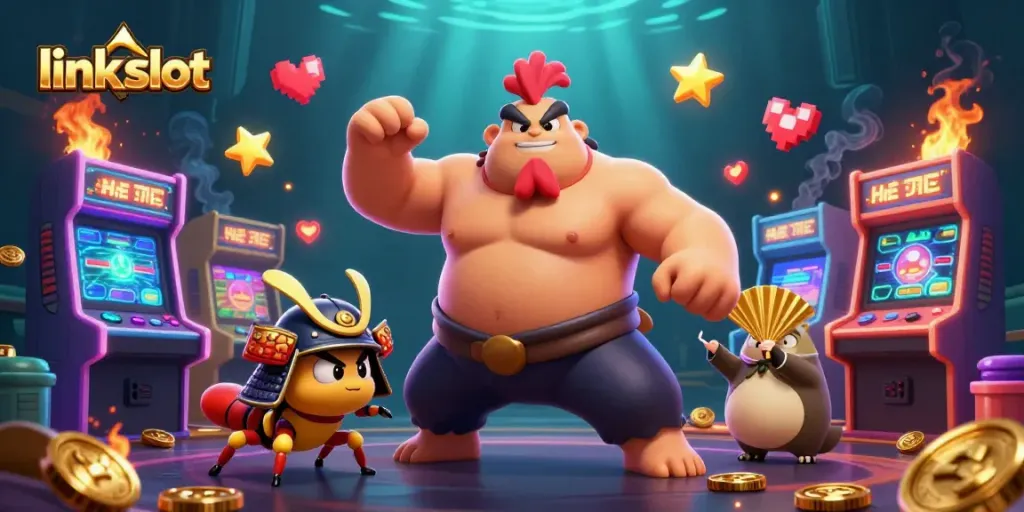 Taruhan judi slot di IndoJayaPoker, karakter 3D menarik dengan atmosfer kasino yang unik.