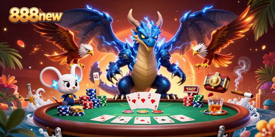 Experience thrilling gameplay at 888new with vibrant casino elements and dynamic characters.