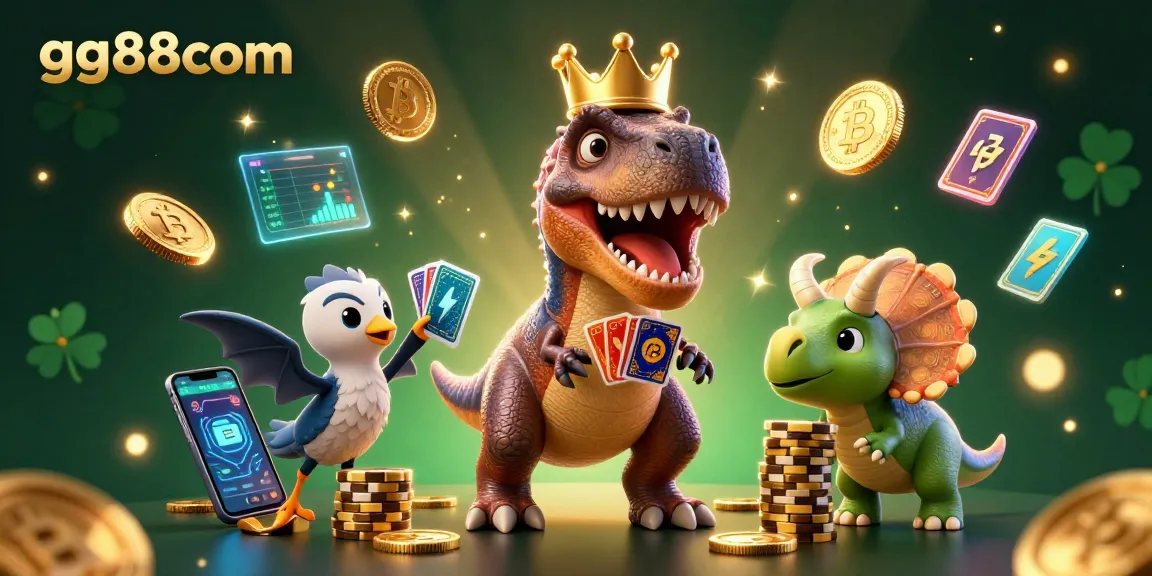 Engage with the thrilling action at gg88com featuring vibrant characters in a lively casino scene.