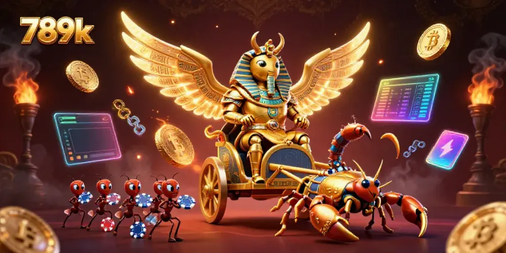Engage with the vibrant world of 789k, featuring iconic characters and casino elements.