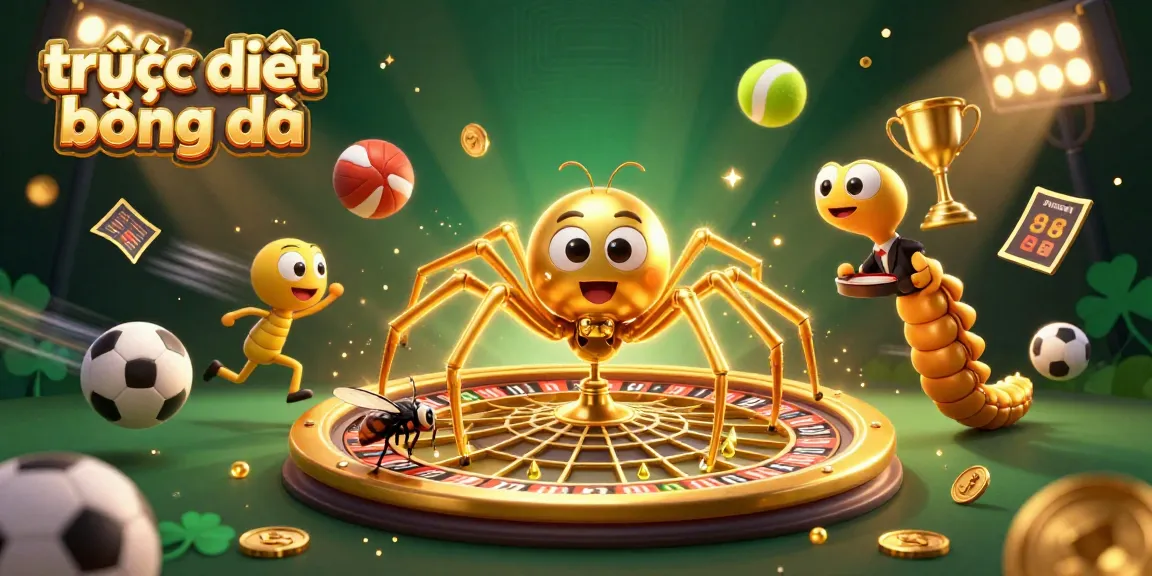 Experience trực tiếp bóng đá as a centipede croupier spins the roulette web amidst thrilling sports action.