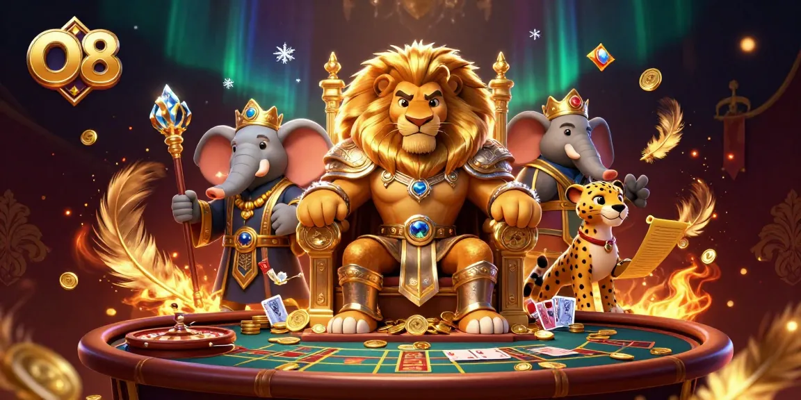 Experience the thrilling O8 casino live gaming with vibrant characters and stunning details.